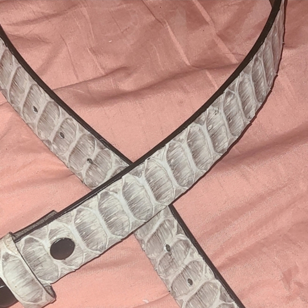MEN'S &  ONE-OF-A-KIND CUSTOM SNAKESKIN BELT MADE TO YOIR SPECIFICATIONS